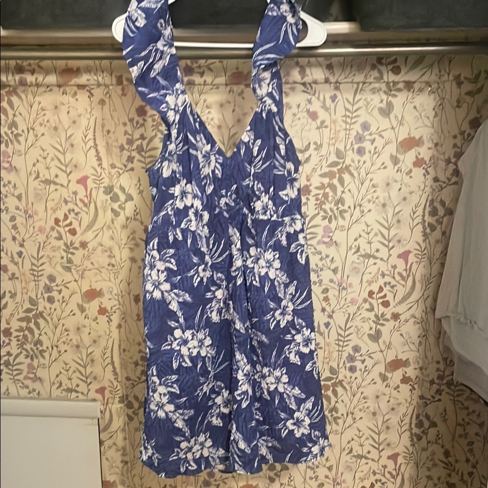 Floral Blue Women’s Beach Dress